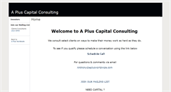 Desktop Screenshot of apluscapitalinvestments.com